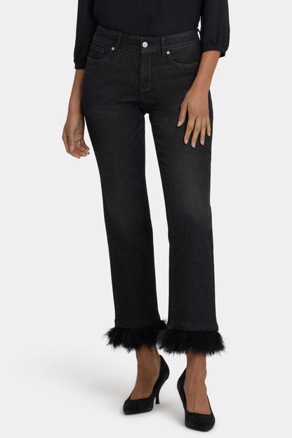 Marilyn Straight Ankle Jeans - French Nightfall