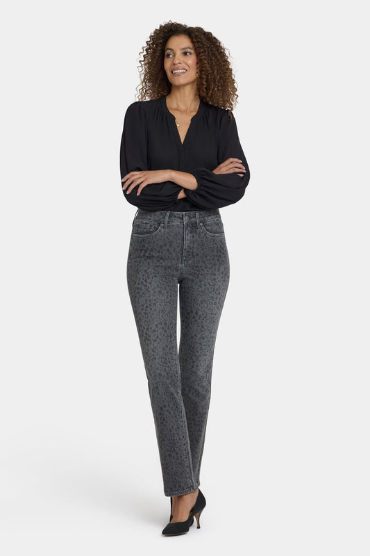 Marilyn Straight Jeans - Grey Daniela Ditsy