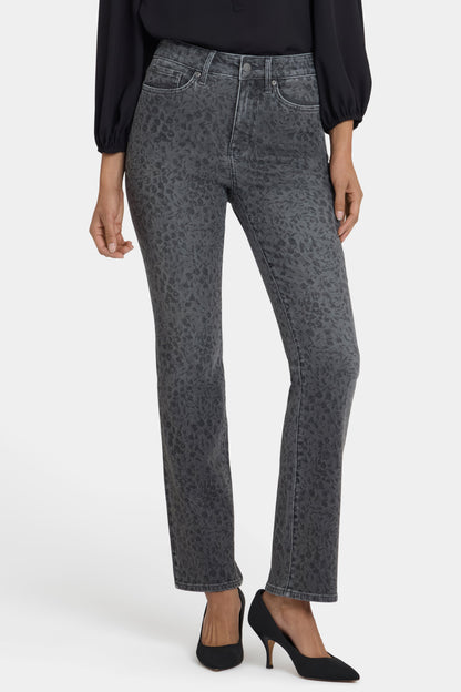 Marilyn Straight Jeans - Grey Daniela Ditsy