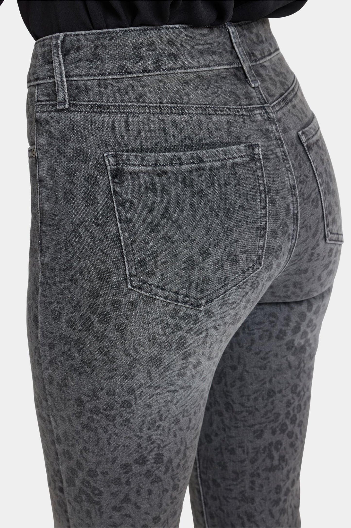 Marilyn Straight Jeans - Grey Daniela Ditsy