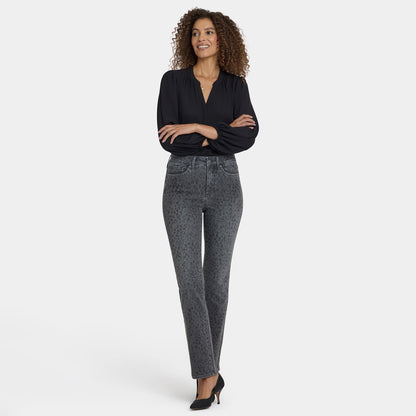 Marilyn Straight Jeans - Grey Daniela Ditsy