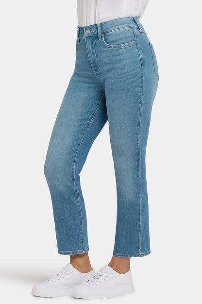 Marilyn Straight Ankle Jeans - Avenue Blue