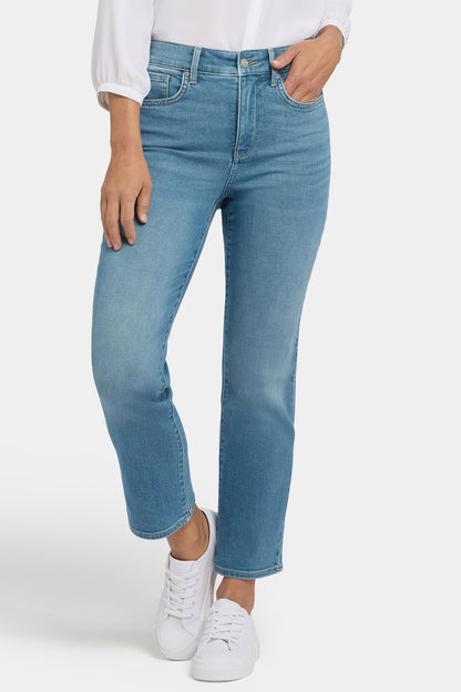 Marilyn Straight Ankle Jeans - Avenue Blue