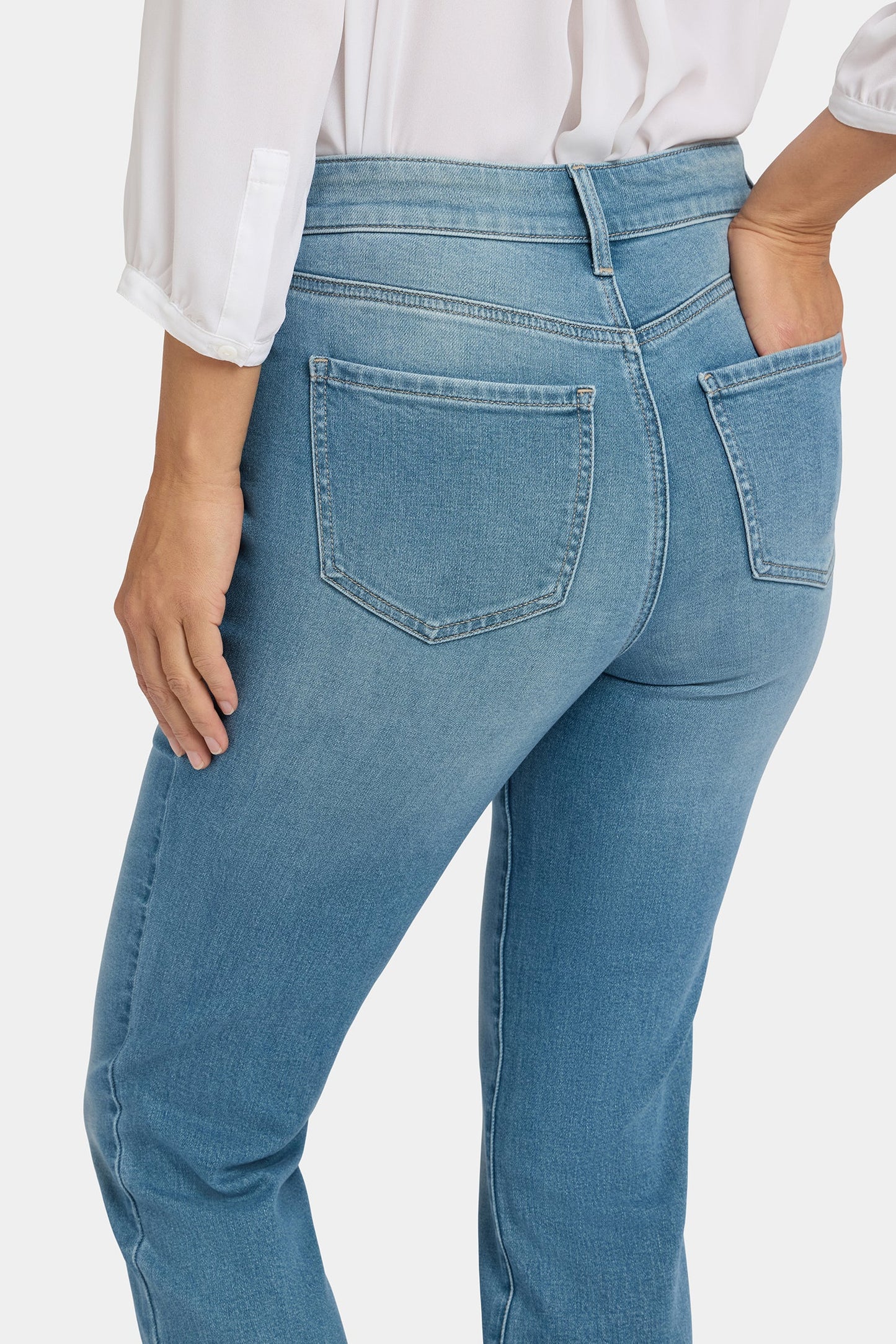 Marilyn Straight Ankle Jeans - Avenue Blue