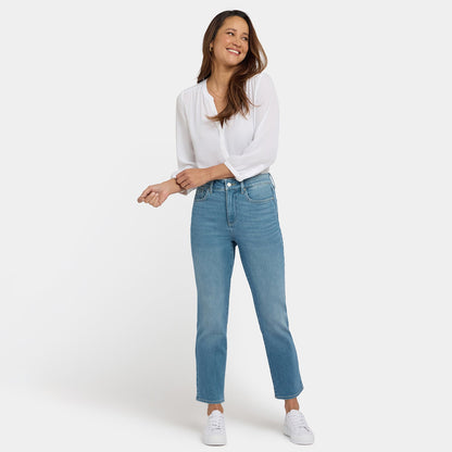 Marilyn Straight Ankle Jeans - Avenue Blue