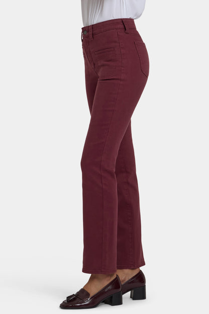 Marilyn Straight Jeans - Sienna Red