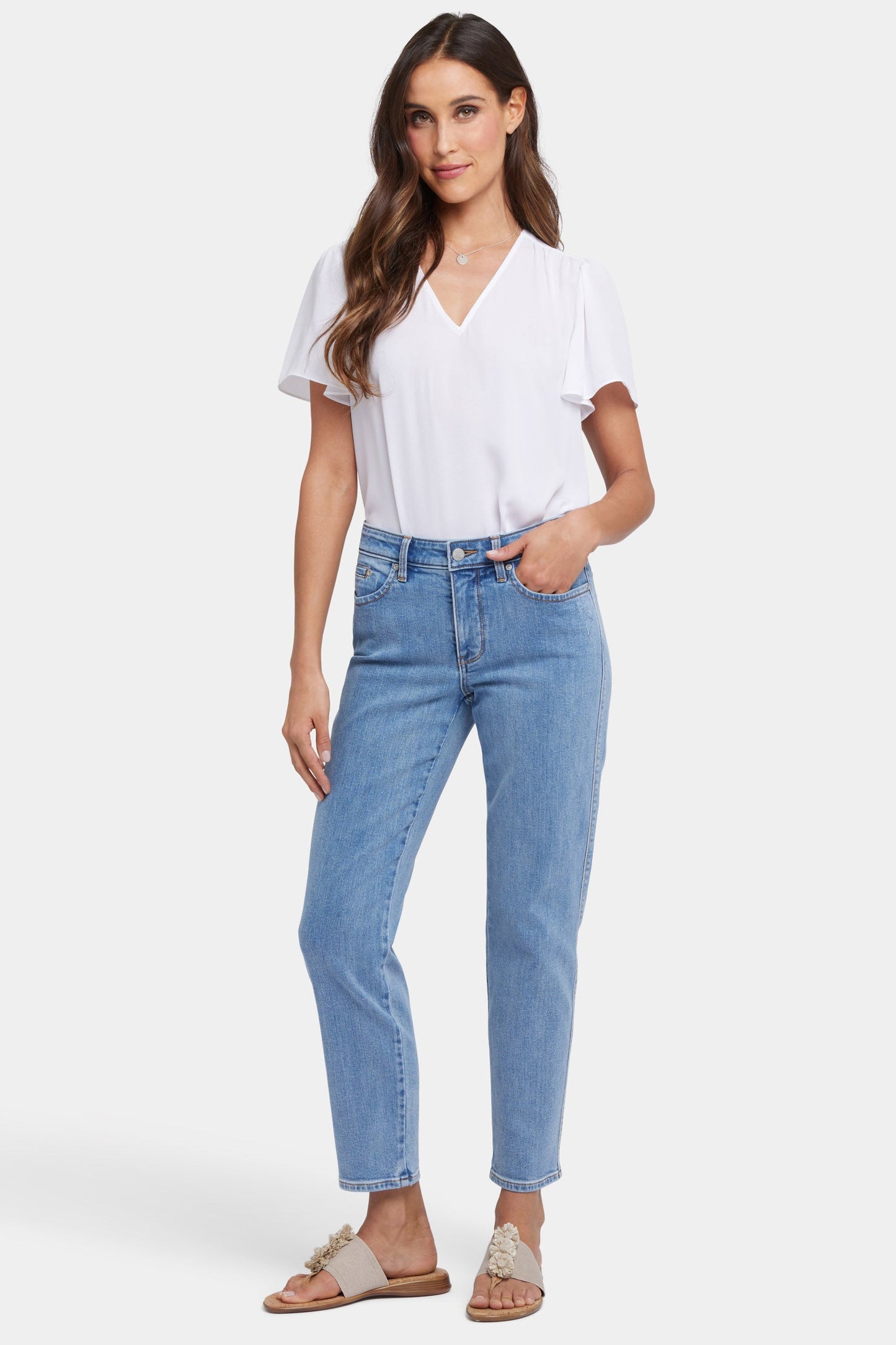 Stella Tapered Ankle Jeans - Minorca Isle