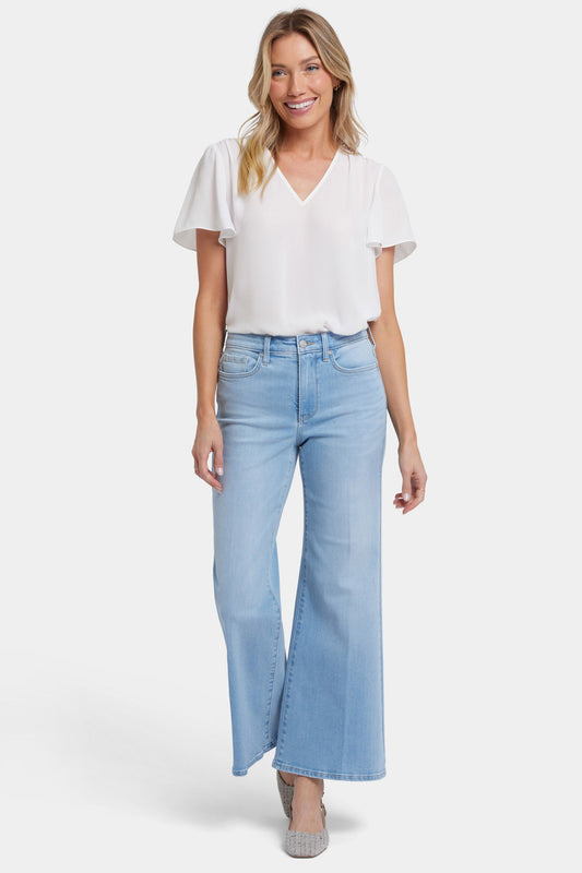 Mia Palazzo Ankle Jeans - Canary Beach