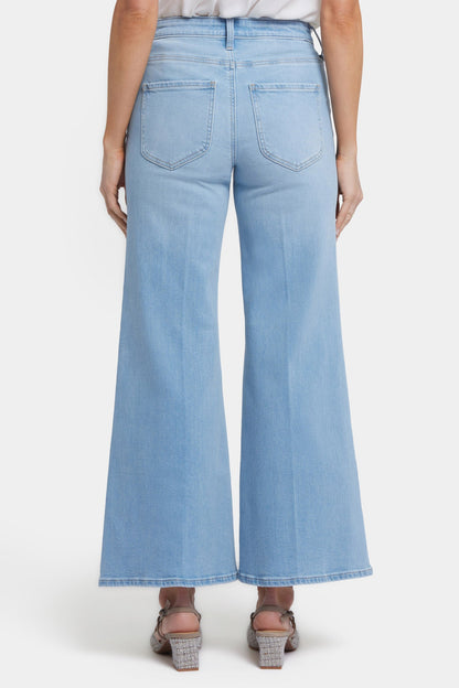 Mia Palazzo Ankle Jeans - Canary Beach