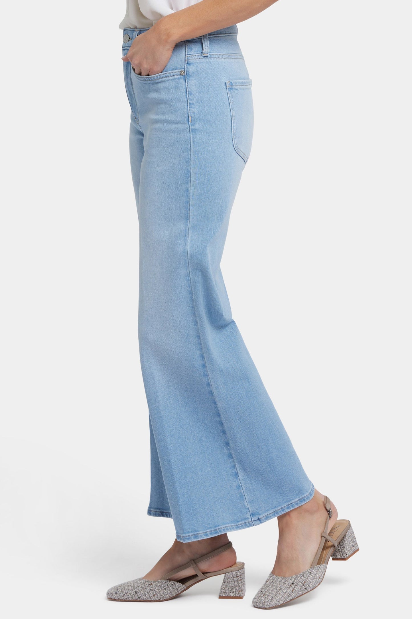 Mia Palazzo Ankle Jeans - Canary Beach