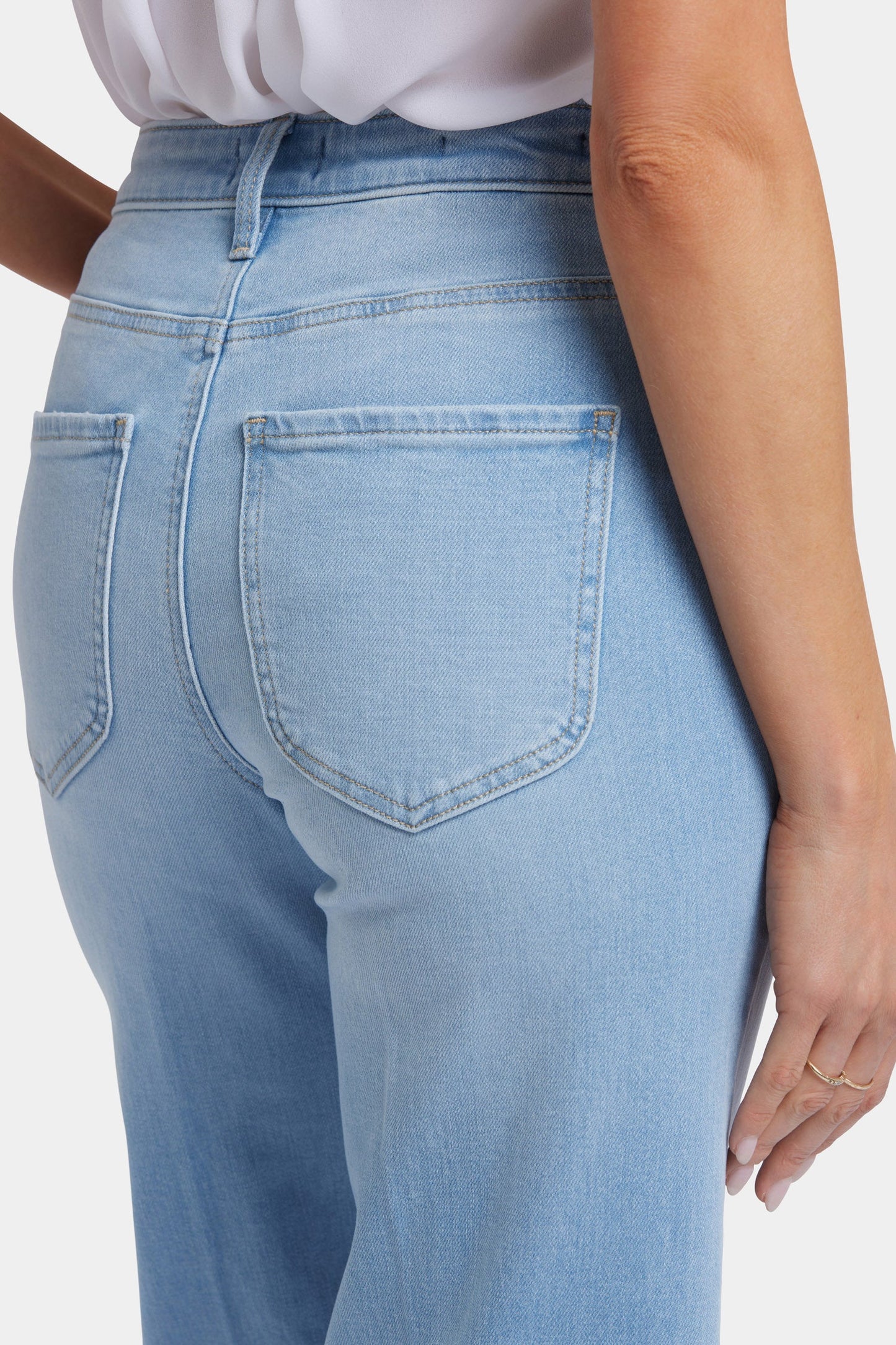 Mia Palazzo Ankle Jeans - Canary Beach