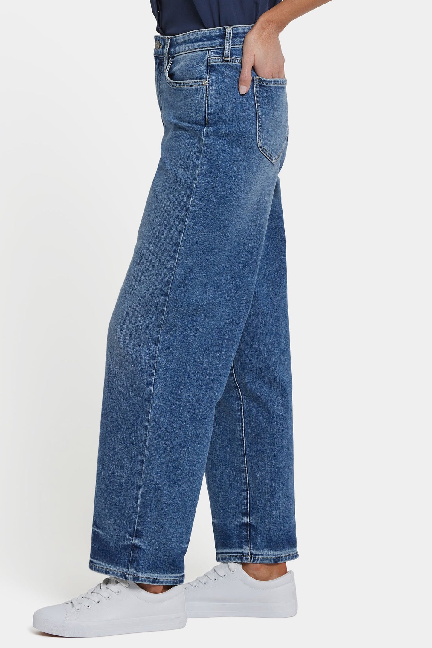 Jemma Barrel Jeans - Rainbow Blue