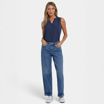 Jemma Barrel Jeans - Rainbow Blue