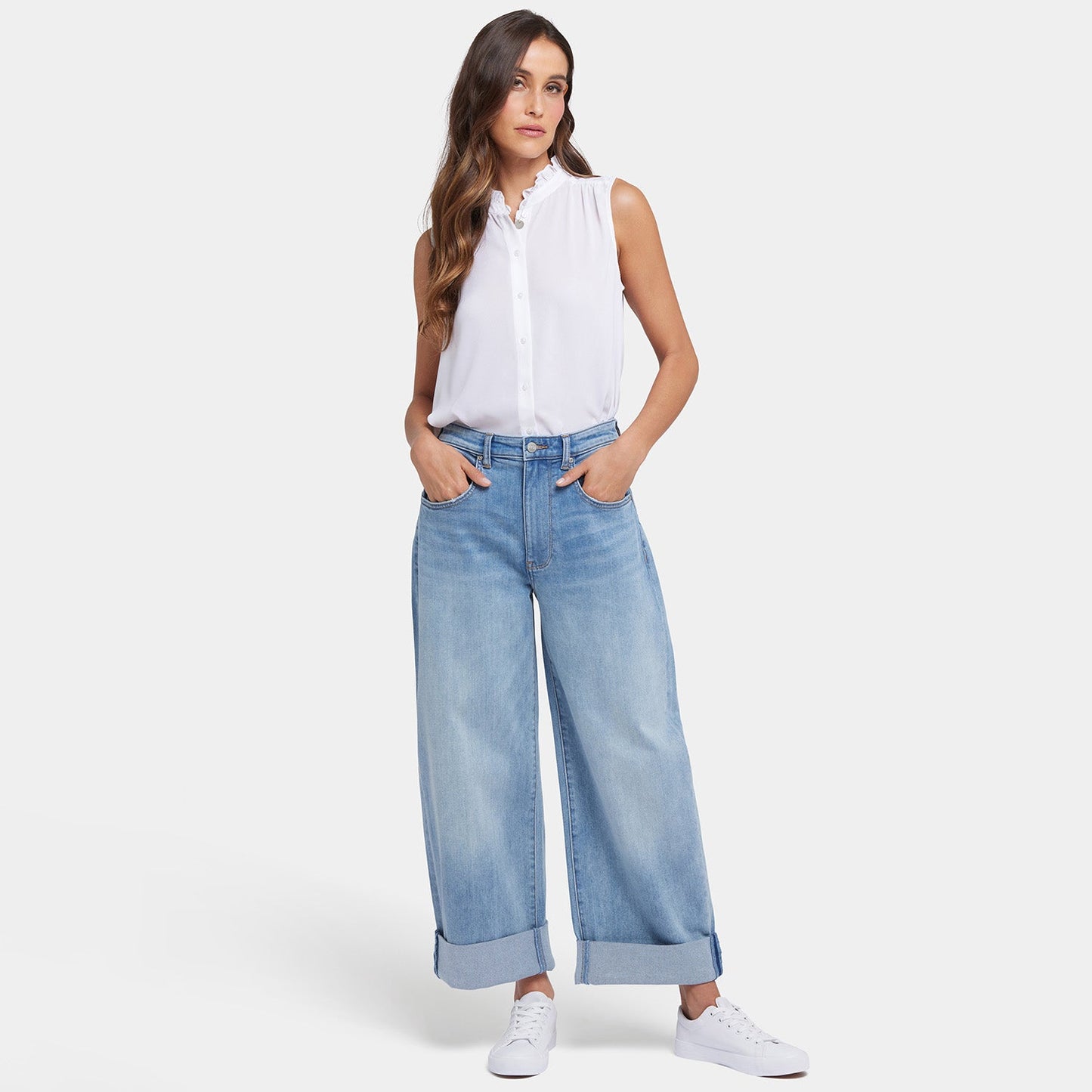 Renee Baggy Wide Leg Jeans - Santiago Sea