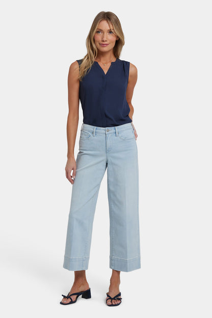 Teresa Wide Leg Ankle Jeans - Clear Waters