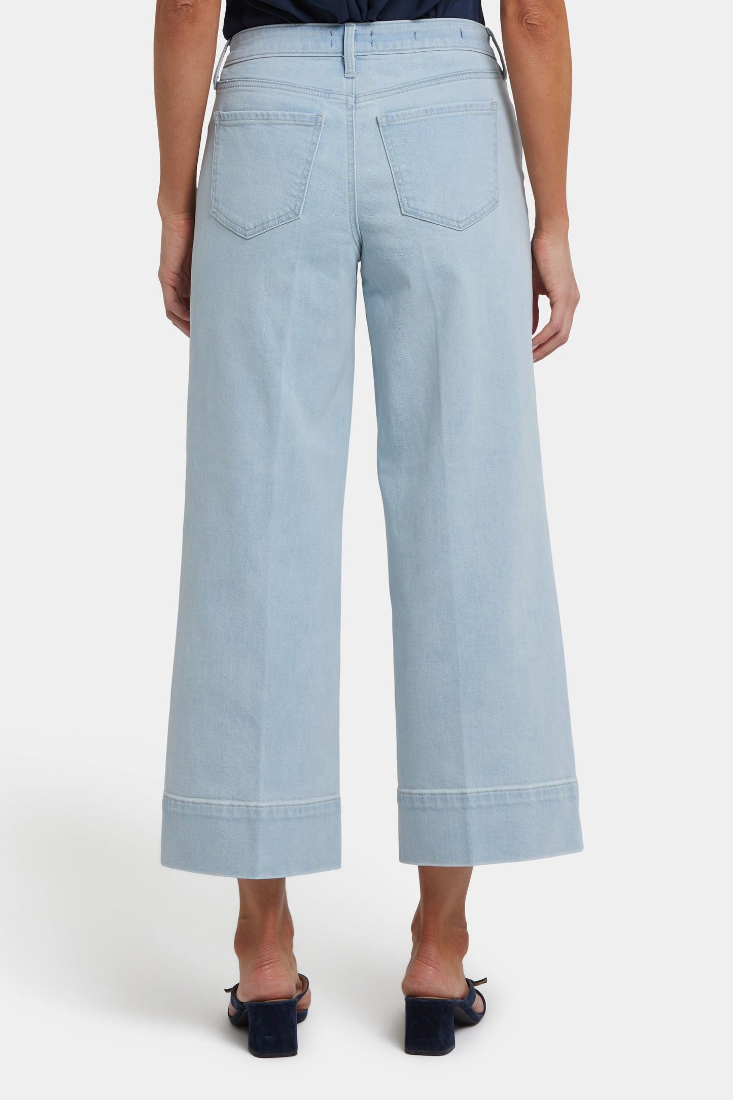 Teresa Wide Leg Ankle Jeans - Clear Waters