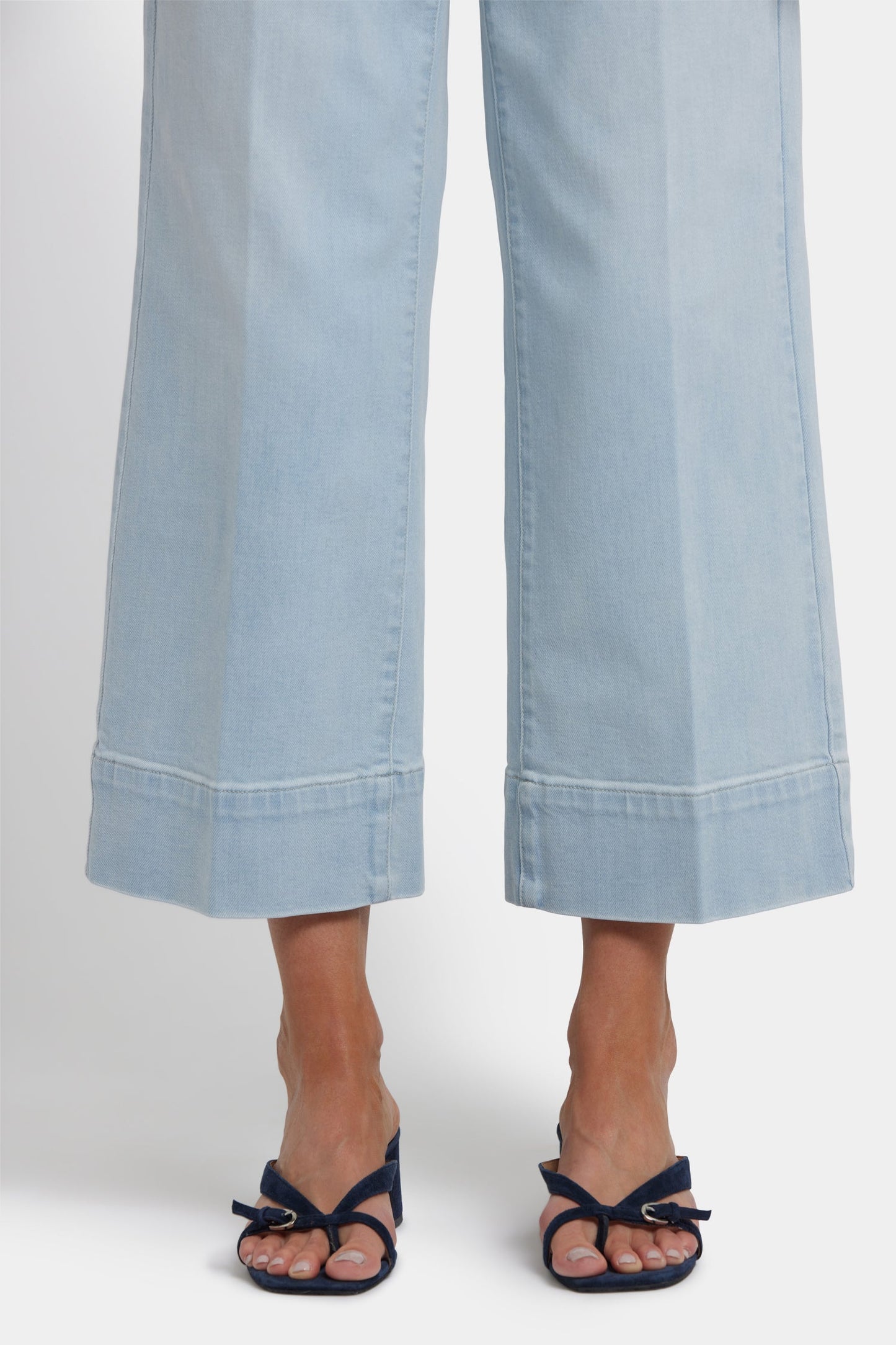 Teresa Wide Leg Ankle Jeans - Clear Waters