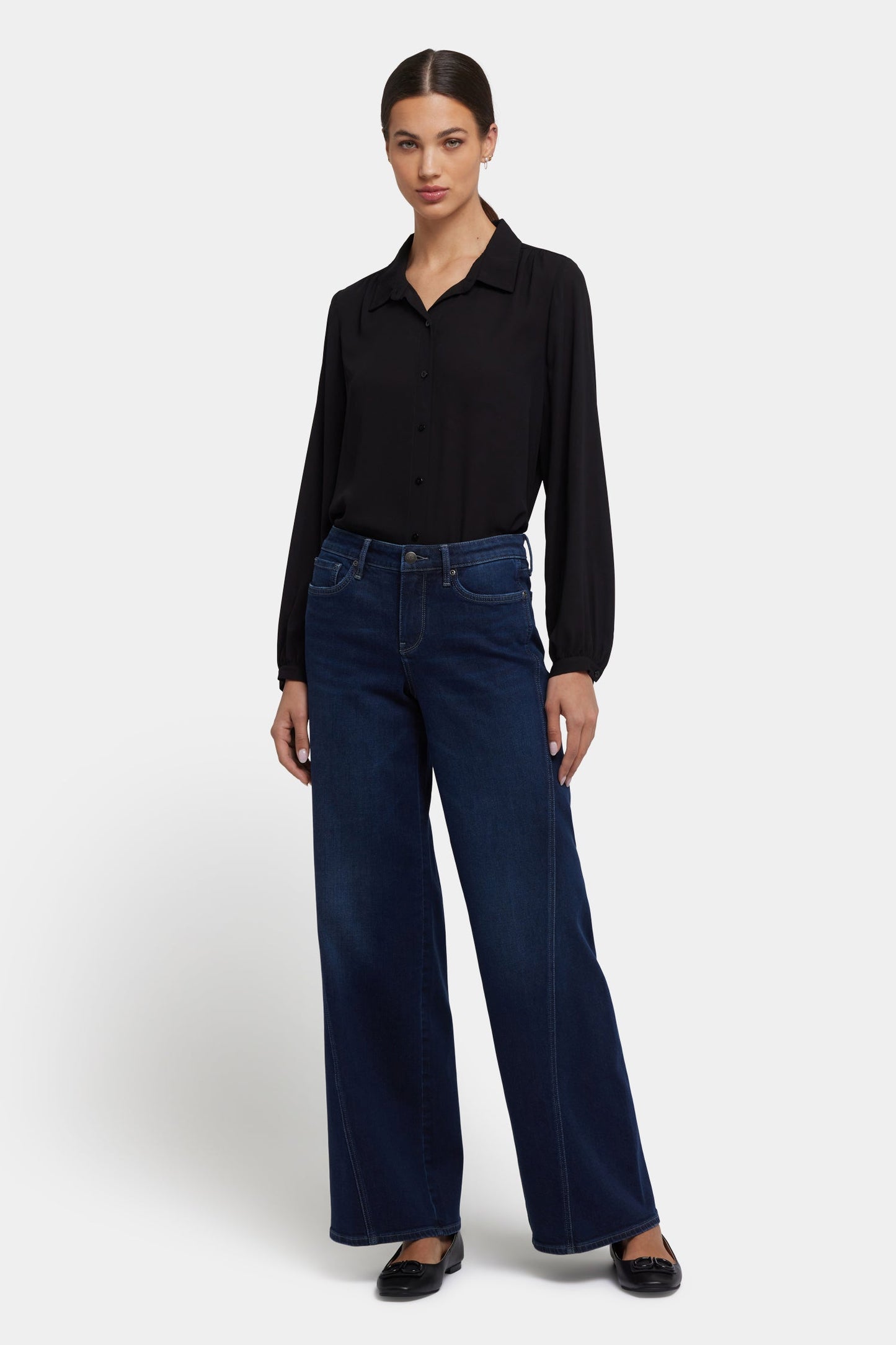 Teresa Wide Leg Jeans - Ink Skyline