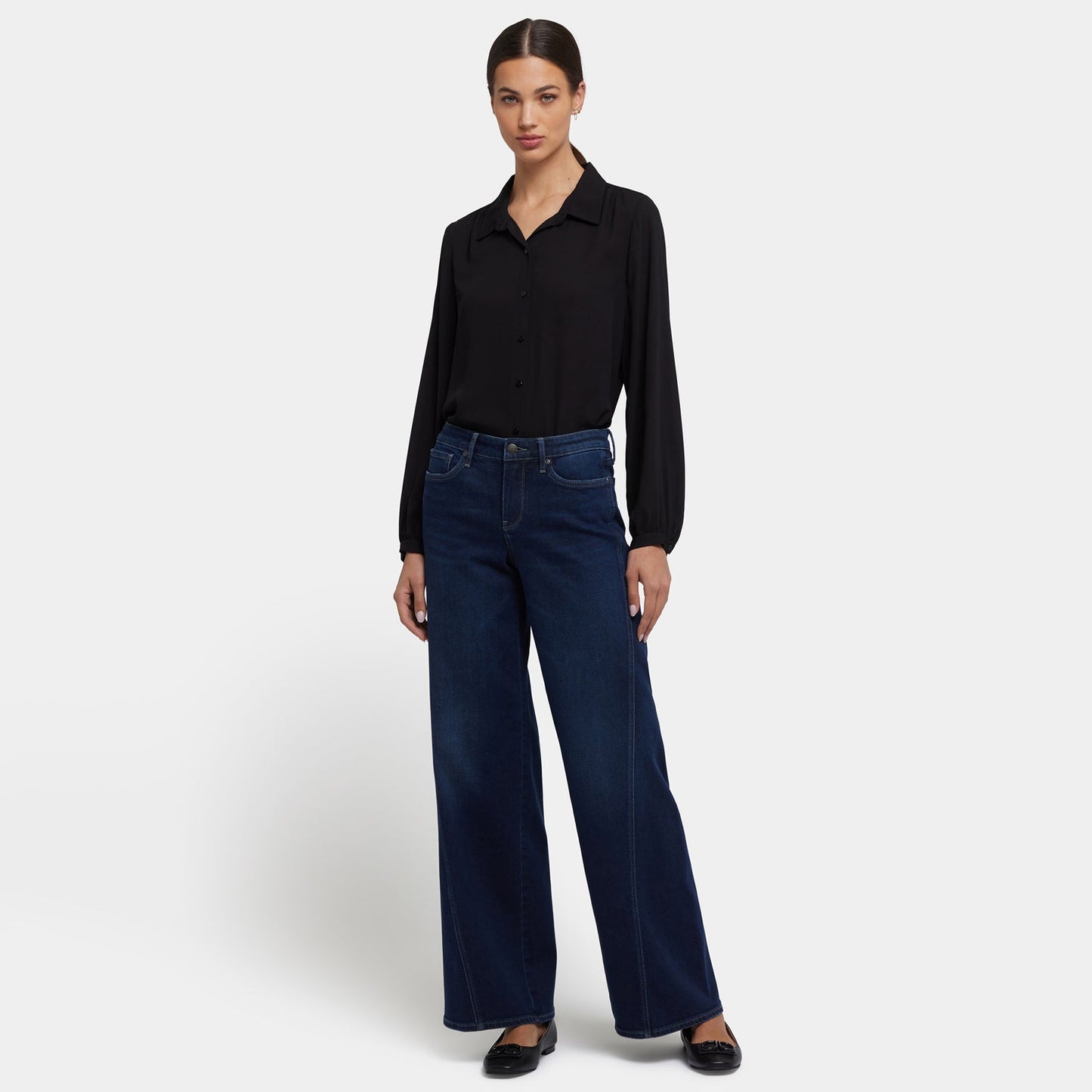 Teresa Wide Leg Jeans - Ink Skyline