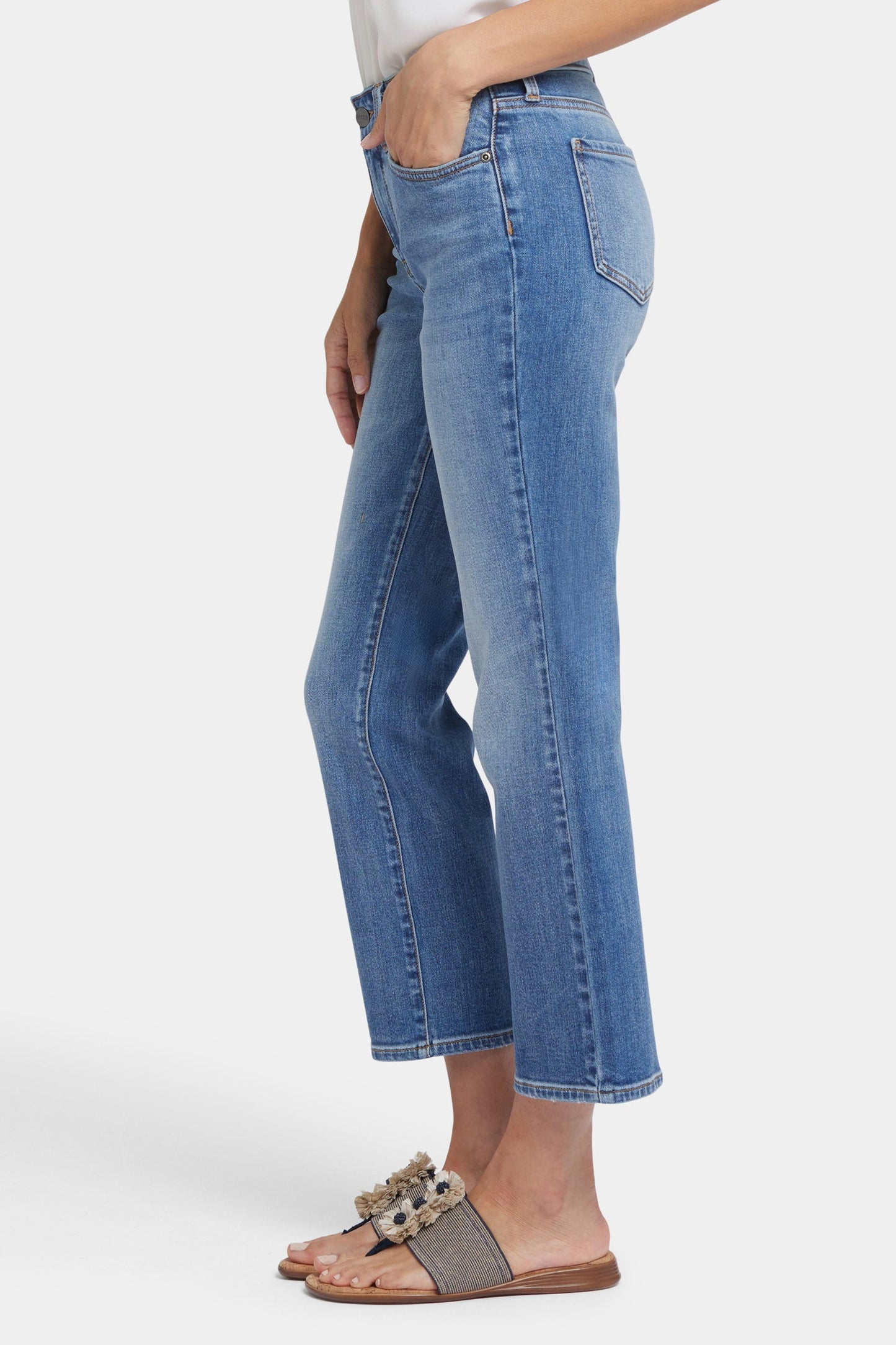 Marilyn Straight Ankle Jeans - Barcelona Breeze