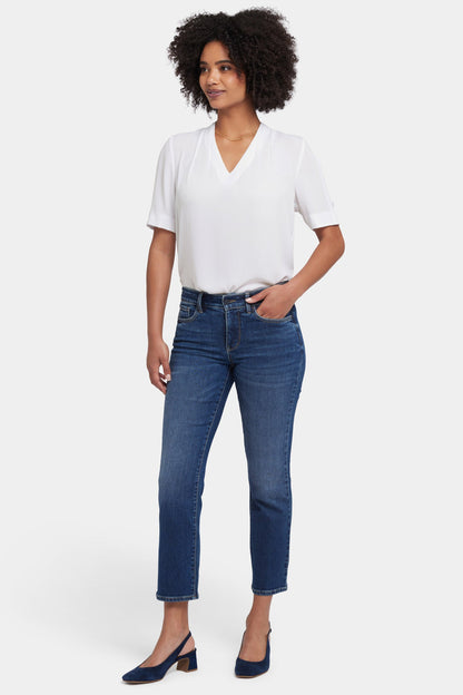 Marilyn Straight Ankle Jeans - Rio Rapids