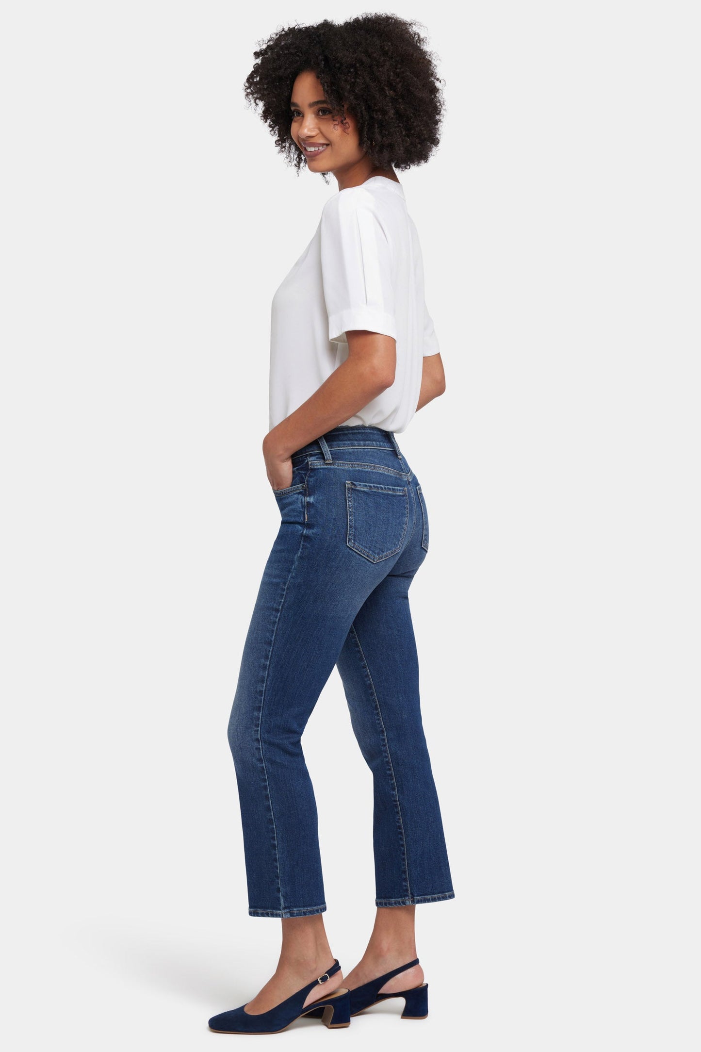 Marilyn Straight Ankle Jeans - Rio Rapids