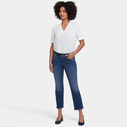 Marilyn Straight Ankle Jeans - Rio Rapids