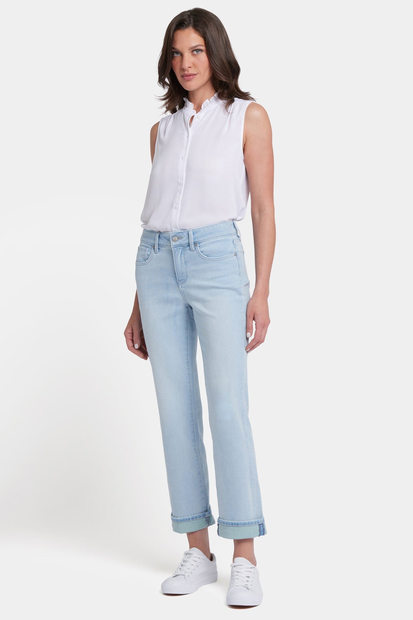 Marilyn Straight Ankle Jeans - Clear Waters