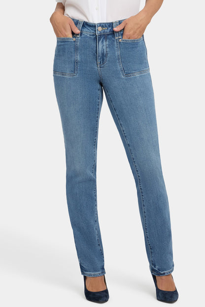 Marilyn Straight Jeans - Bastille Sea
