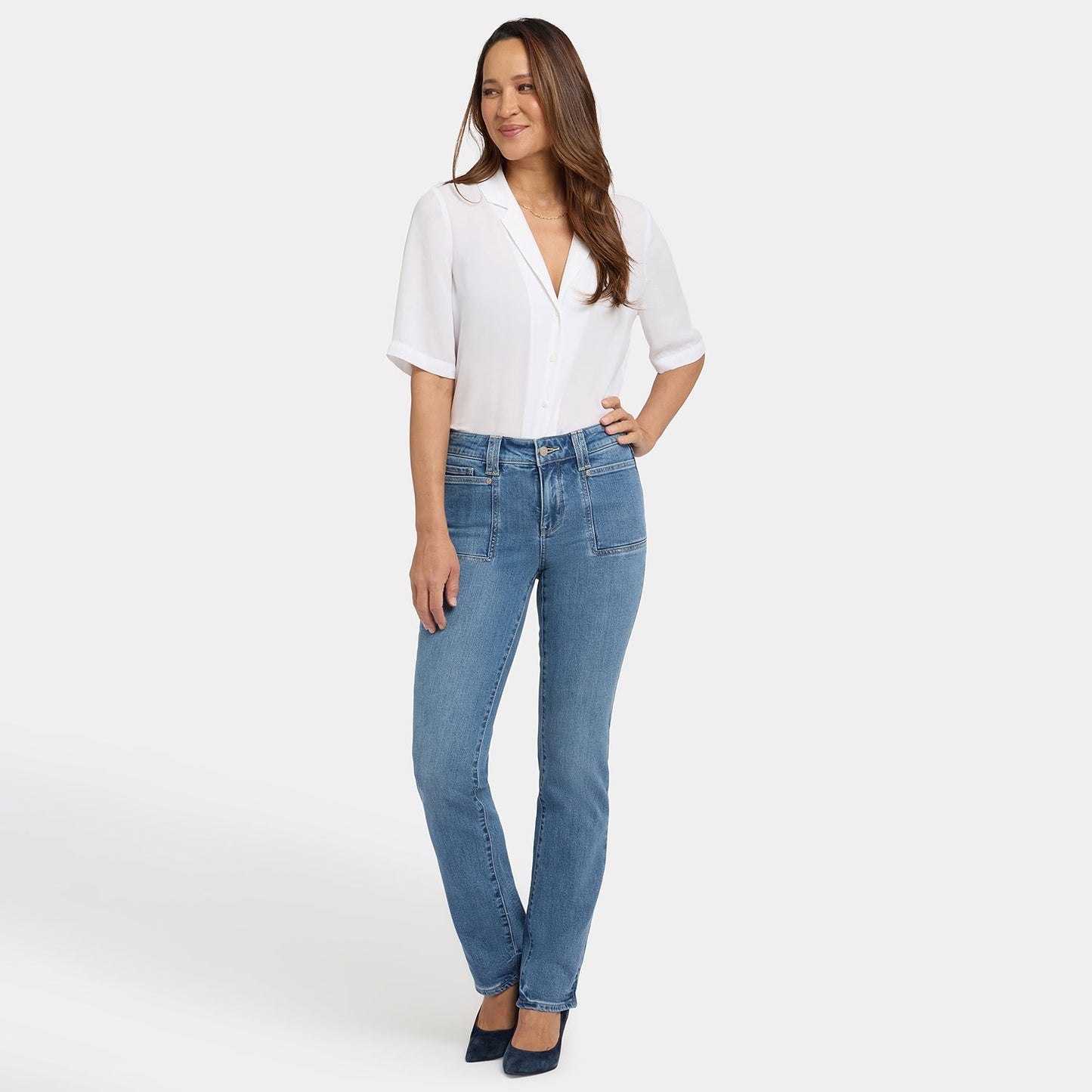 Marilyn Straight Jeans - Bastille Sea