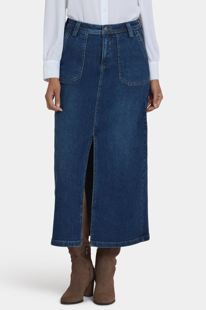 High Rise Long Skirt - Louvre Sapphire