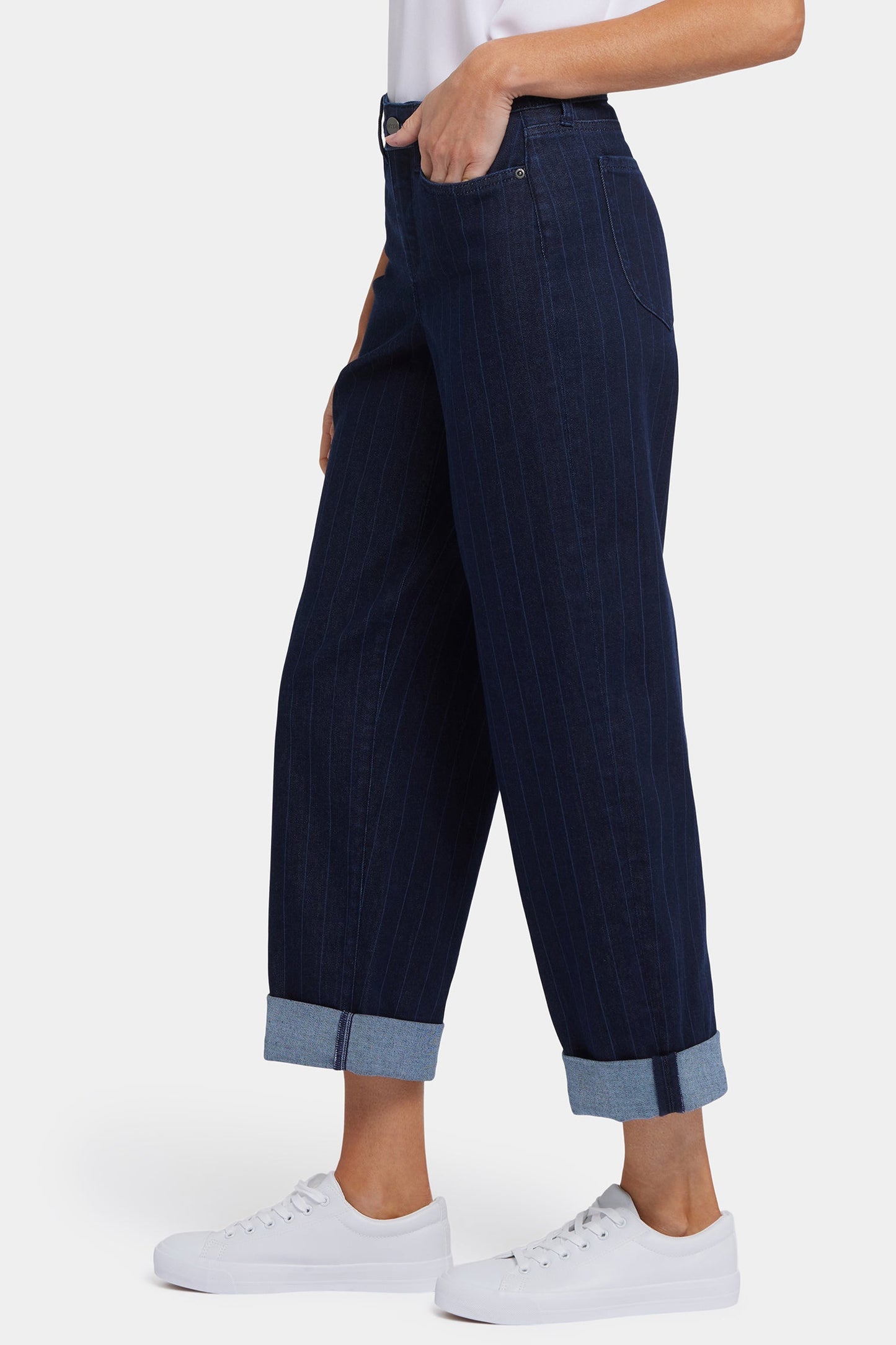 Jemma Barrel Ankle Jeans - Biscay Stripe