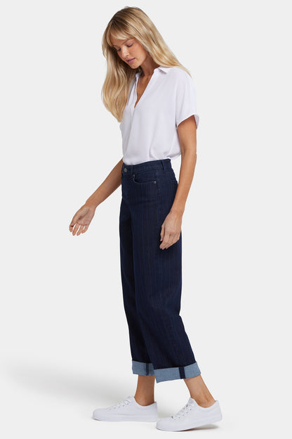 Jemma Barrel Ankle Jeans - Biscay Stripe