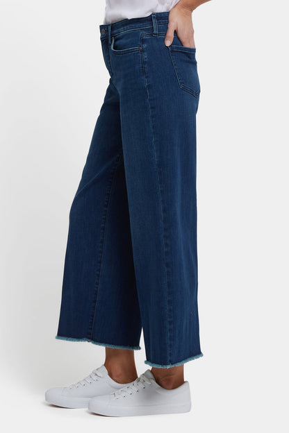Teresa Wide Leg Ankle Jeans - Ibiza Blues