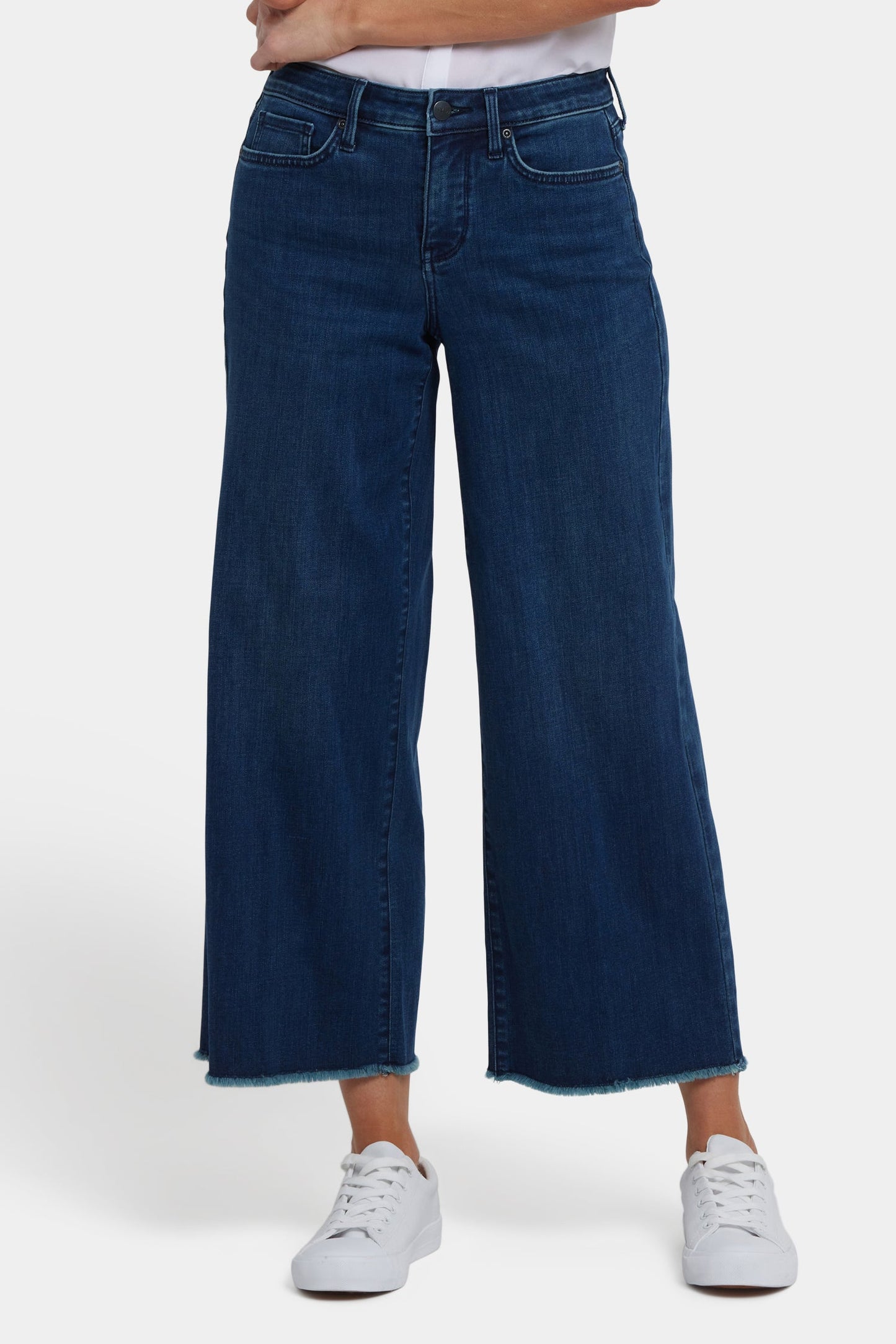 Teresa Wide Leg Ankle Jeans - Ibiza Blues