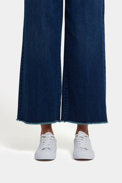 Teresa Wide Leg Ankle Jeans - Ibiza Blues