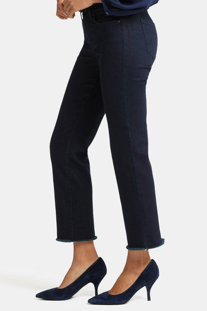 Marilyn Straight Ankle Jeans - Midnight Falls