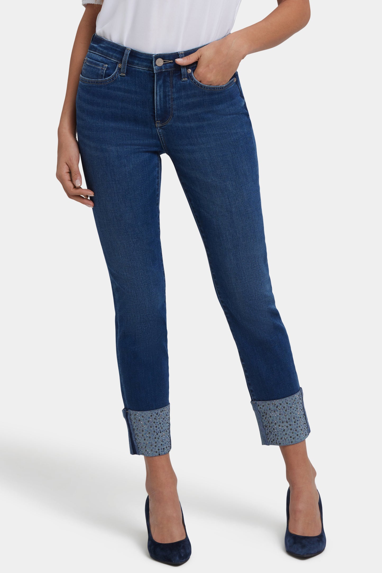 Sheri Slim Ankle Jeans - Vintage Lapis