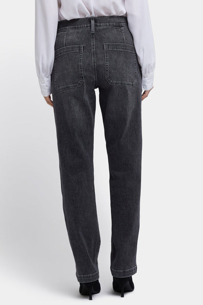 Brooke Loose Straight Jeans - Vintage Noir