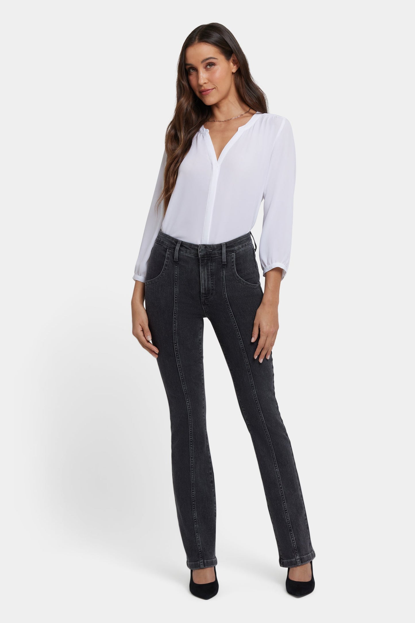 Billie Mini Bootcut Jeans - Slate Stone