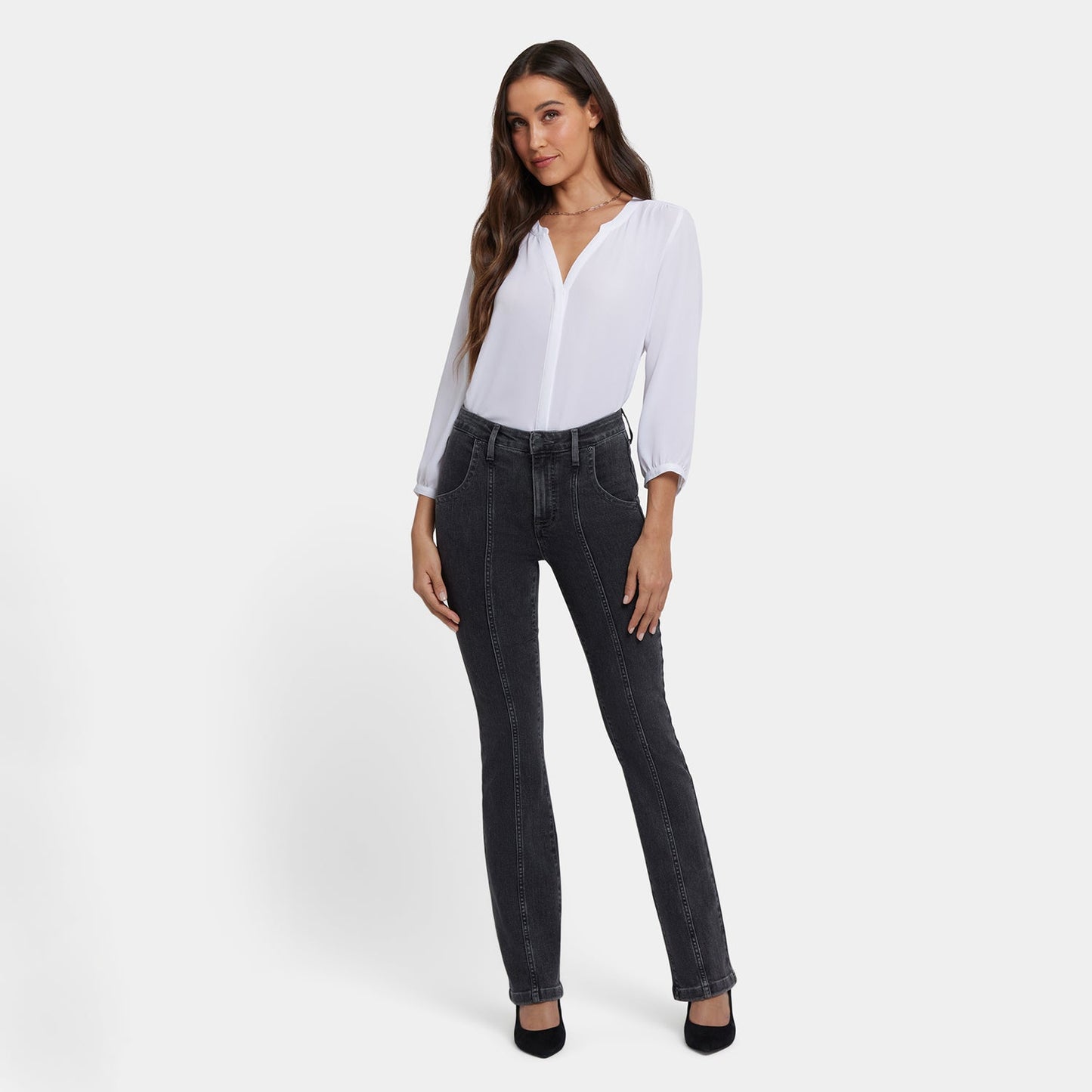 Billie Mini Bootcut Jeans - Slate Stone