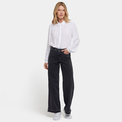 Teresa Wide Leg Jeans - Slate Stone