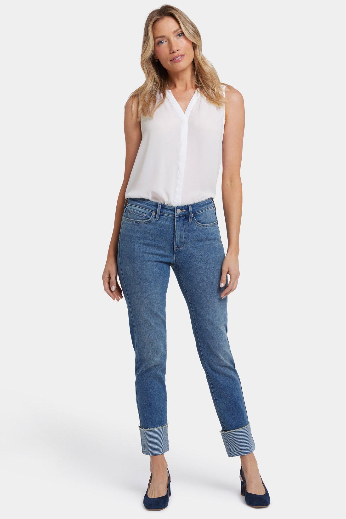 Sheri Slim Ankle Jeans - Costa Brava