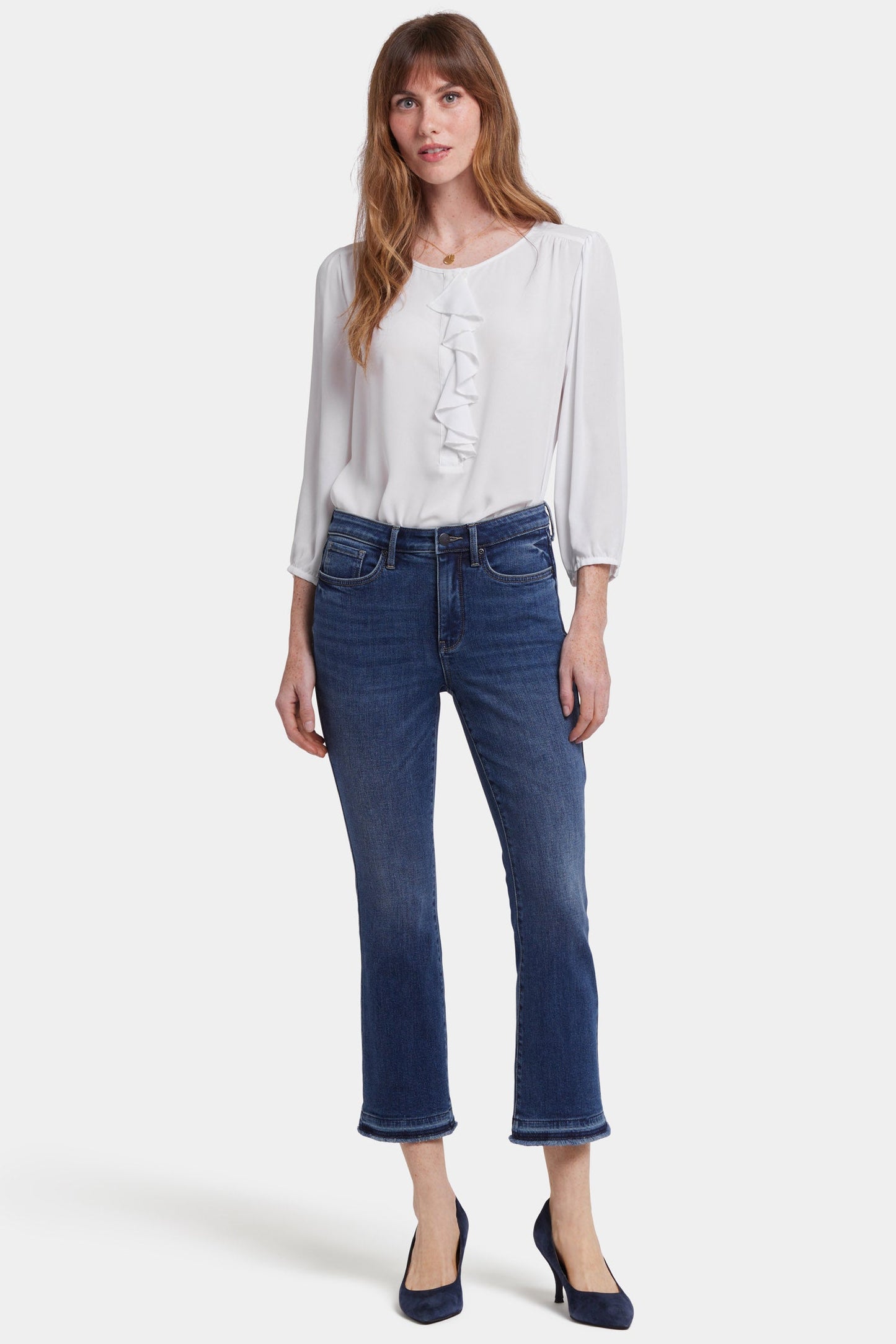 Billie Mini Bootcut Ankle Jeans - Rioja Springs