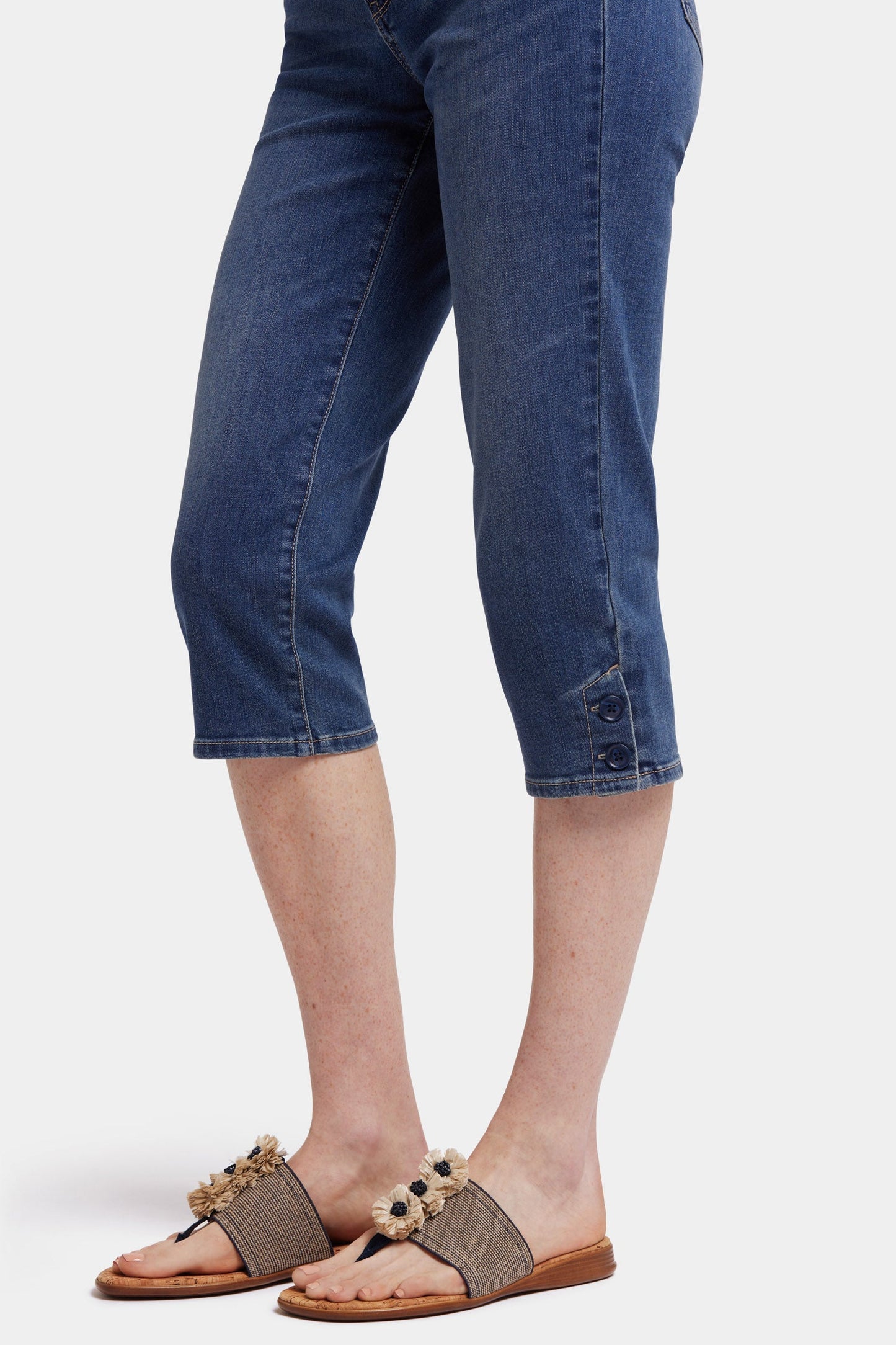 Marilyn Straight Crop Jeans - Valencia Surf