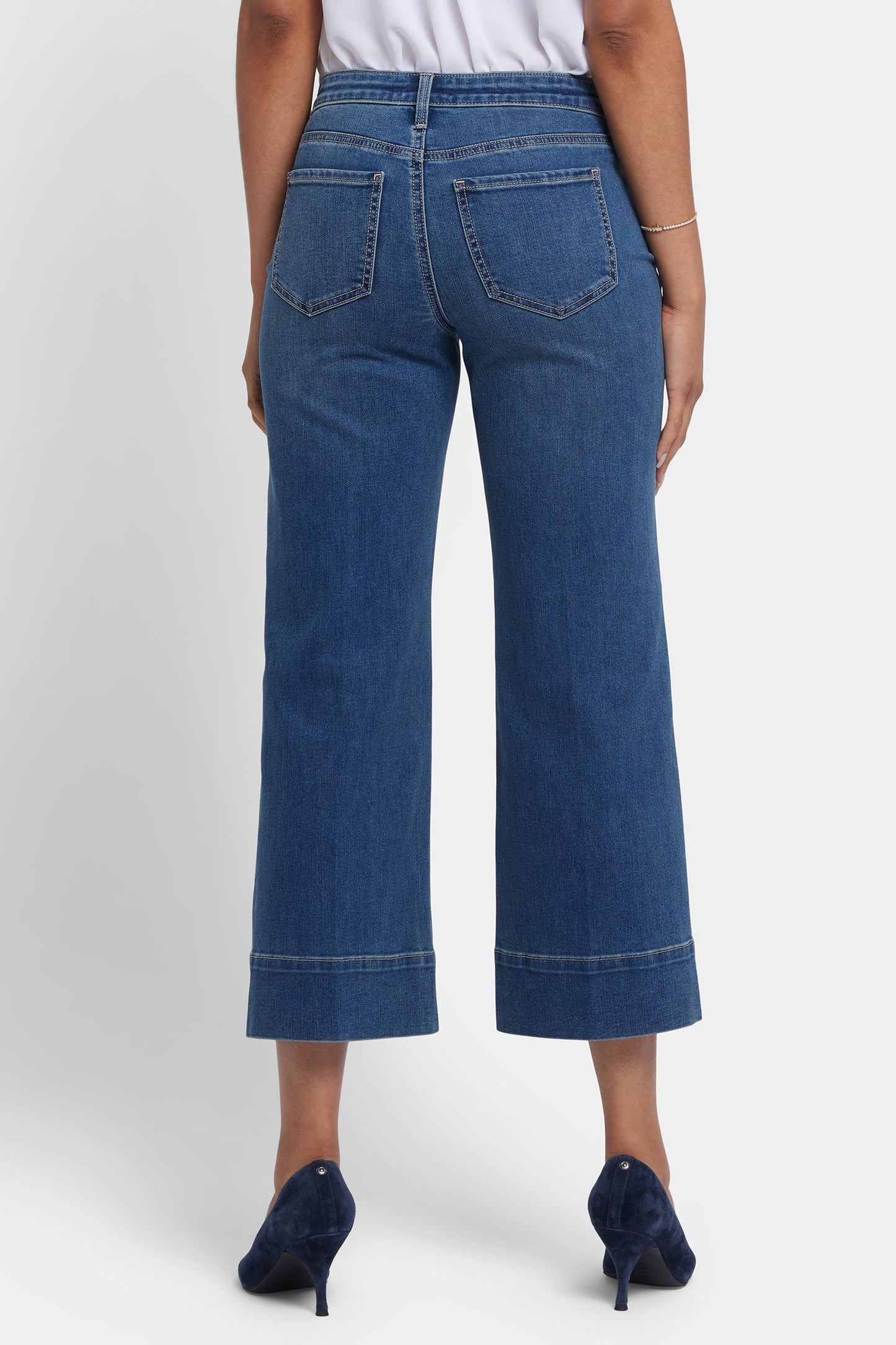 Teresa Wide Leg Ankle Jeans - Valencia Surf