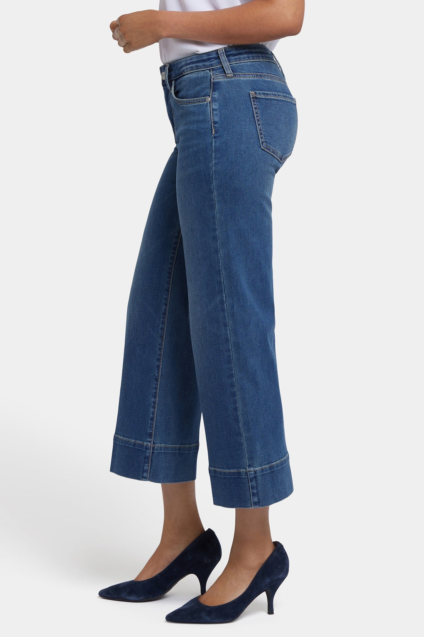 Teresa Wide Leg Ankle Jeans - Valencia Surf