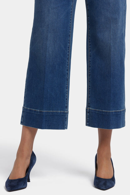 Teresa Wide Leg Ankle Jeans - Valencia Surf
