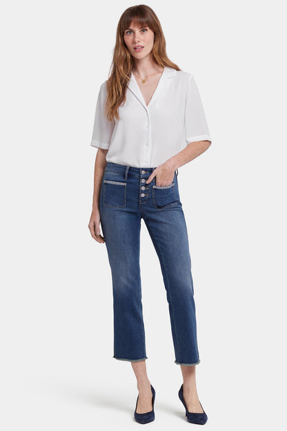 Marilyn Straight Ankle Jeans - Valencia Surf