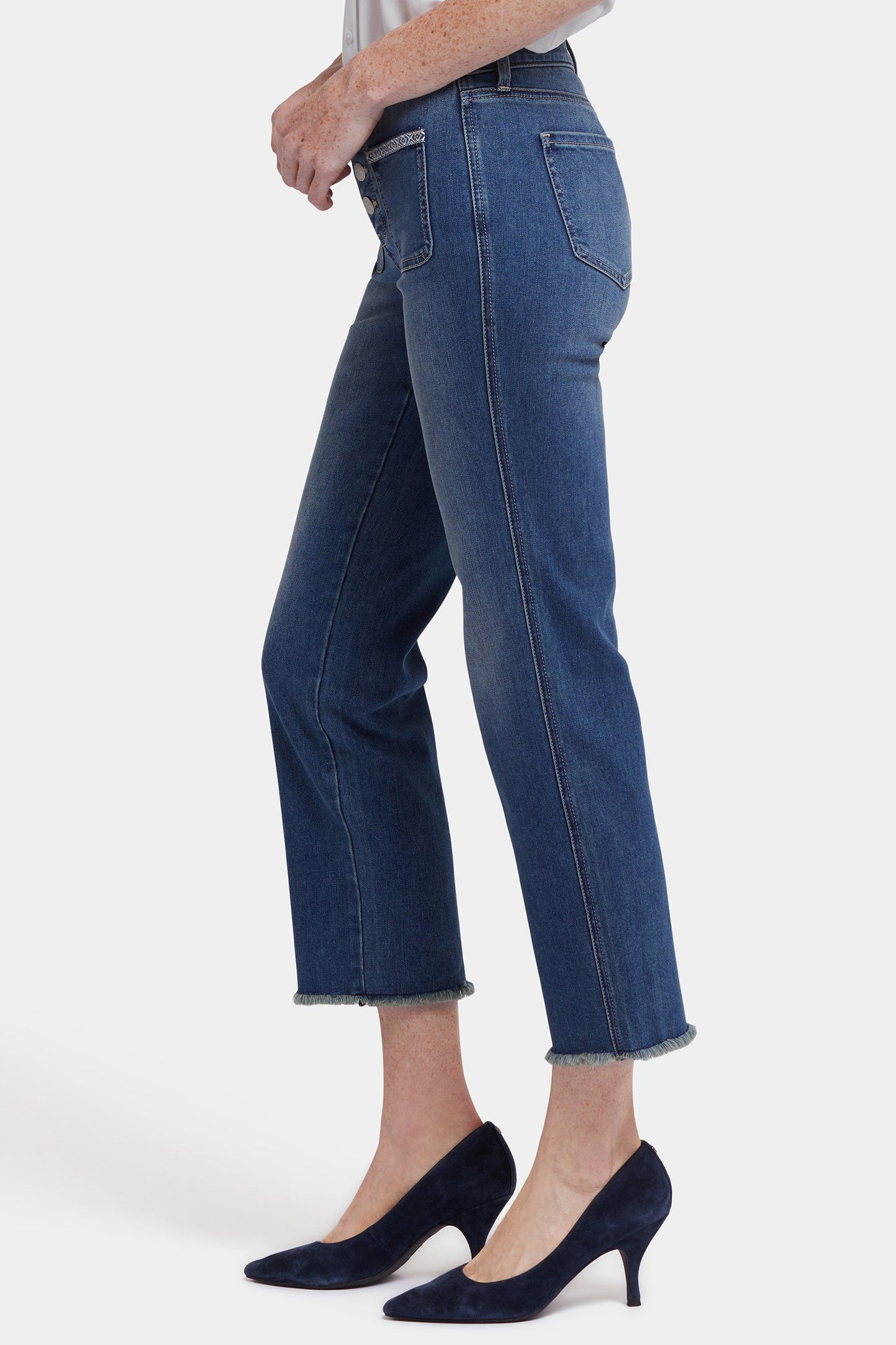 Marilyn Straight Ankle Jeans - Valencia Surf